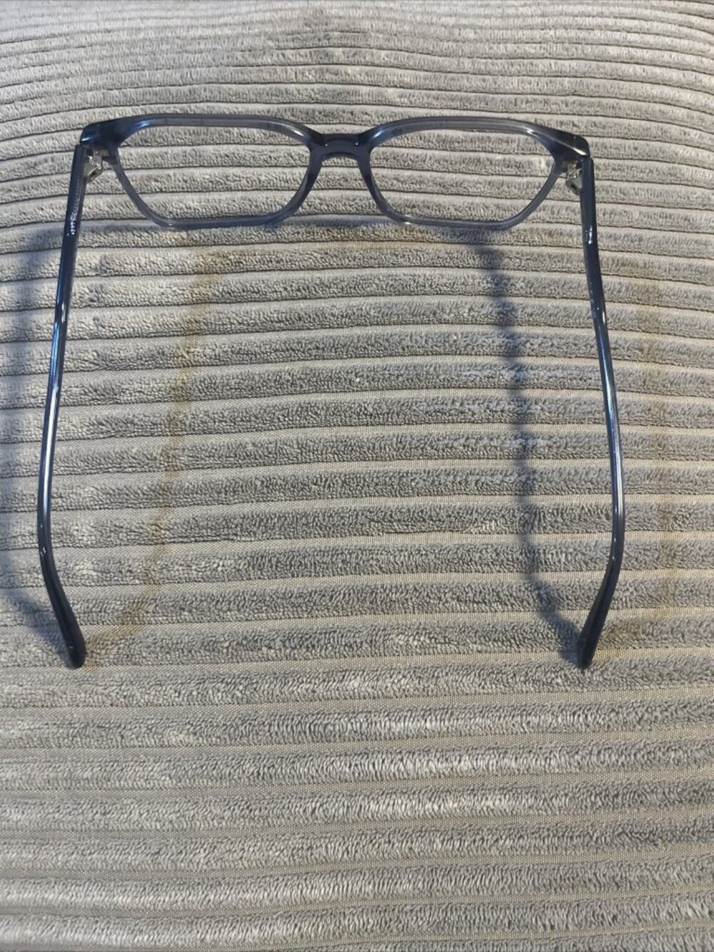 Tom Ford FT5696B 090 Shiny Transparent Blue/Blue Block 56mm Rectangle Frame - Picture 5 of 11